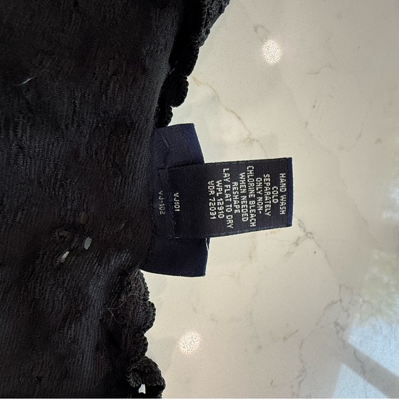 Venezia Jeans Size 14/16 Black Lace Sleeveless Corset Tank Top - Goth Plus Size - Picture 5 of 7